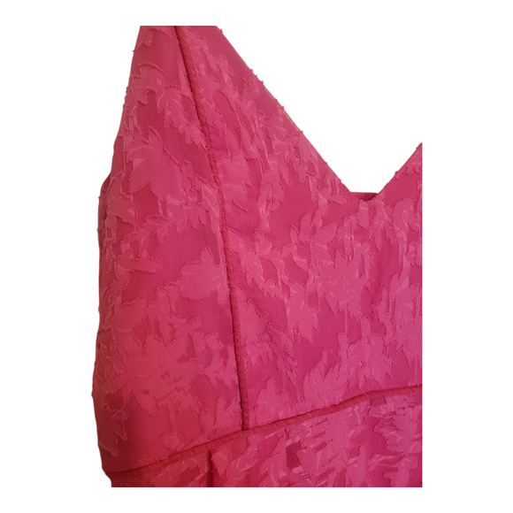 Showpo Hot Pink Spaghetti Strap Midi Length Lace Dress Size 10 - Picture 3 of 10